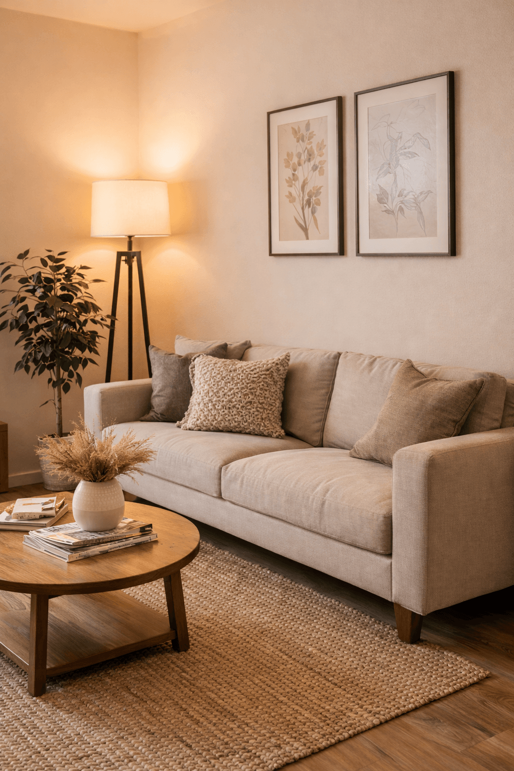 Warm and inviting waiting area